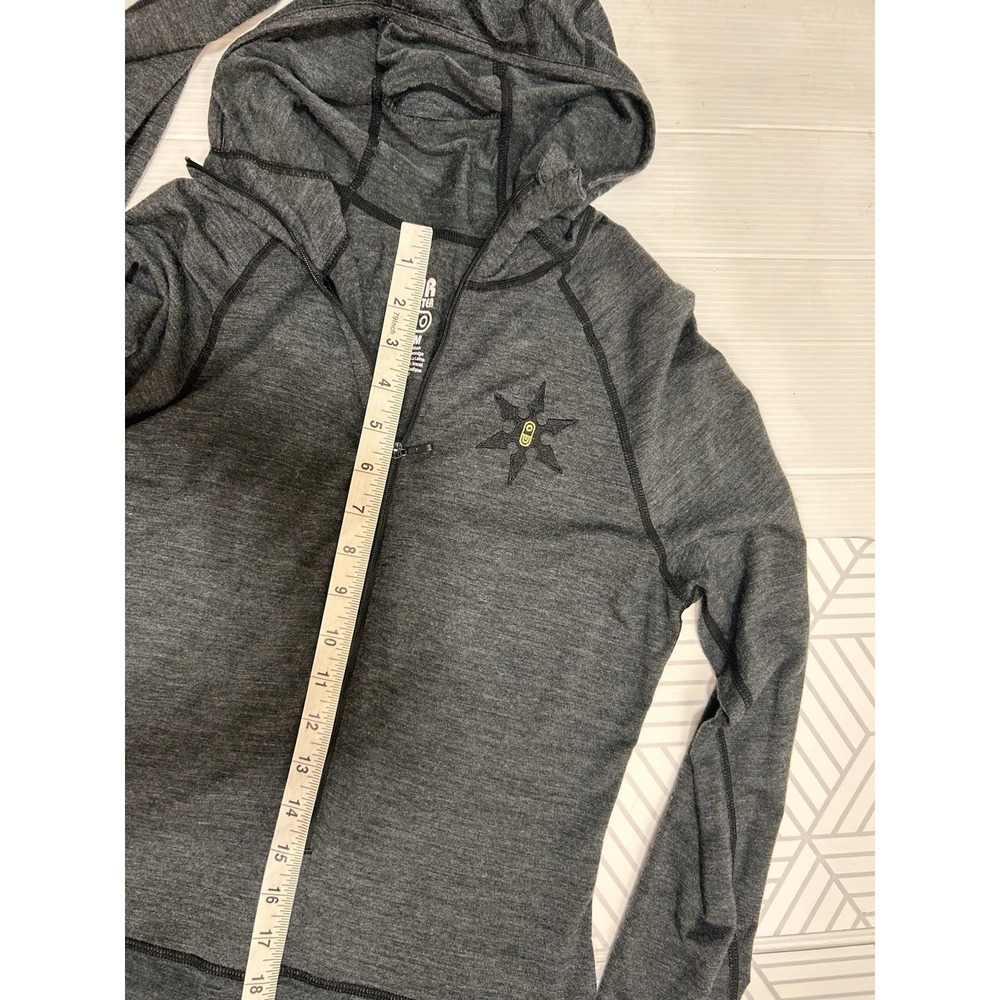 NWOT Airblaster Merino Ninja Suit Women's size M Bodysuit Heather Black Gray d - Picture 8 of 15